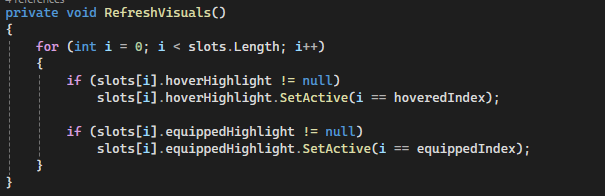Hotbar Refresh Visuals