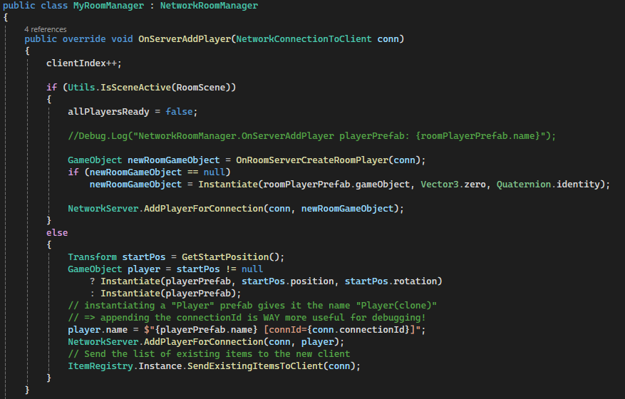 OnServerAddPlayer Code