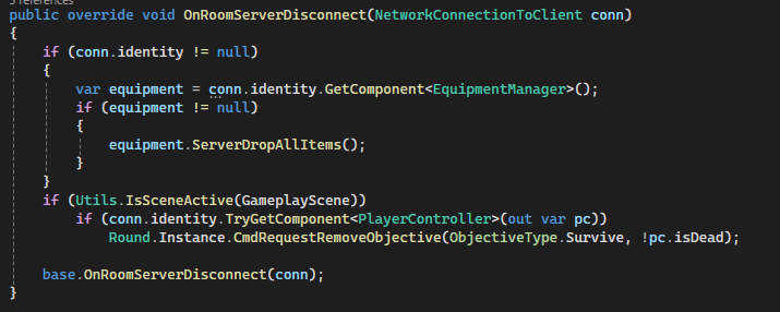 Disconnect Cleanup Code