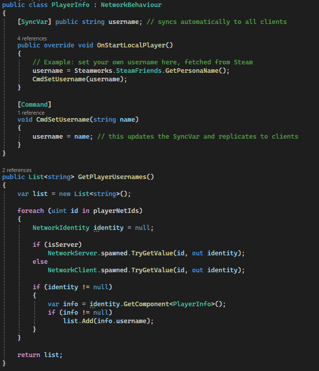 Player Username Sync