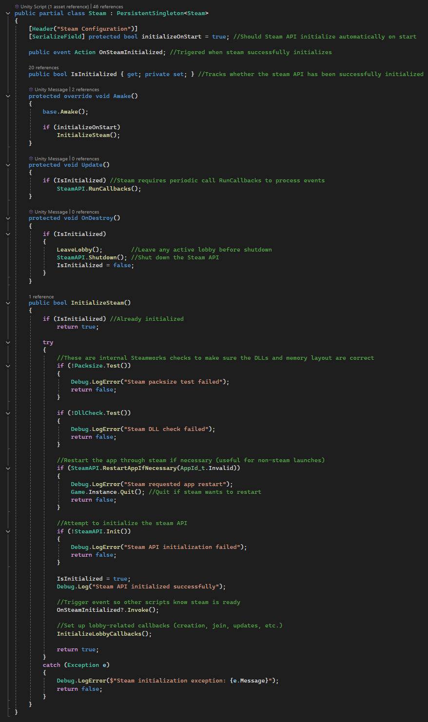 Steam Initialization Code