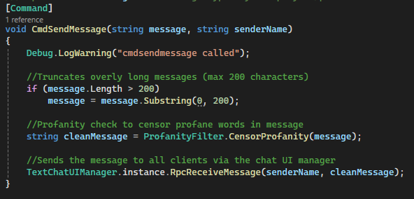 Command Send Message