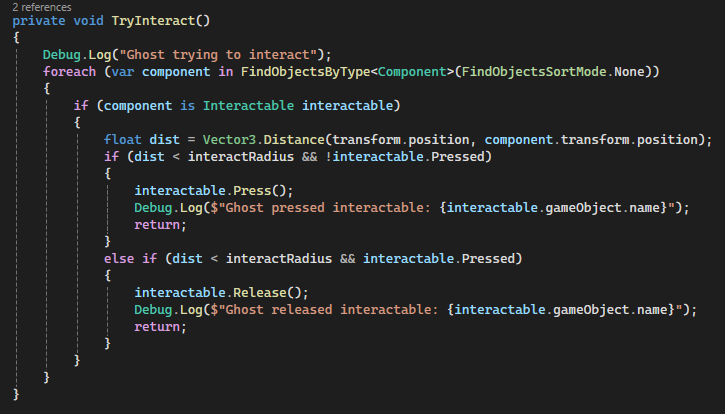 Ghost Interaction Handling