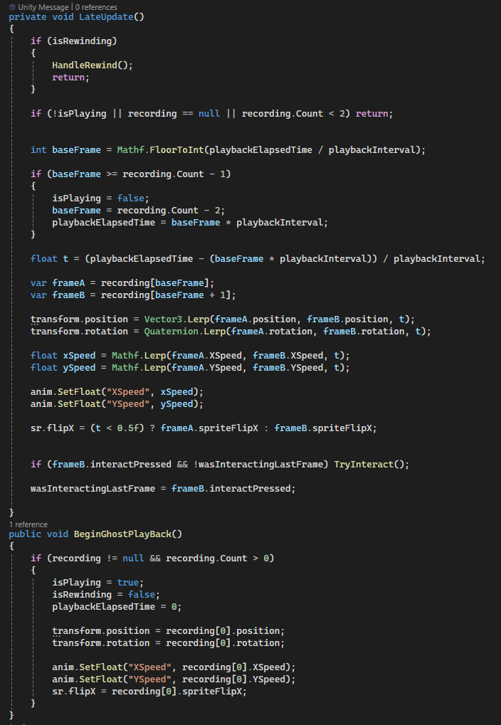 Ghost Playback Logic