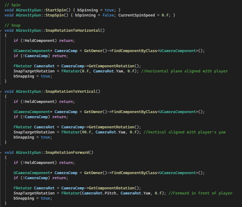 Rotation and Snap Code