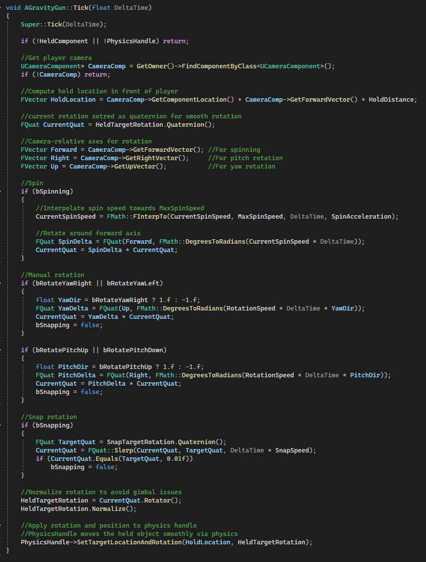 Gravity Gun Tick Code