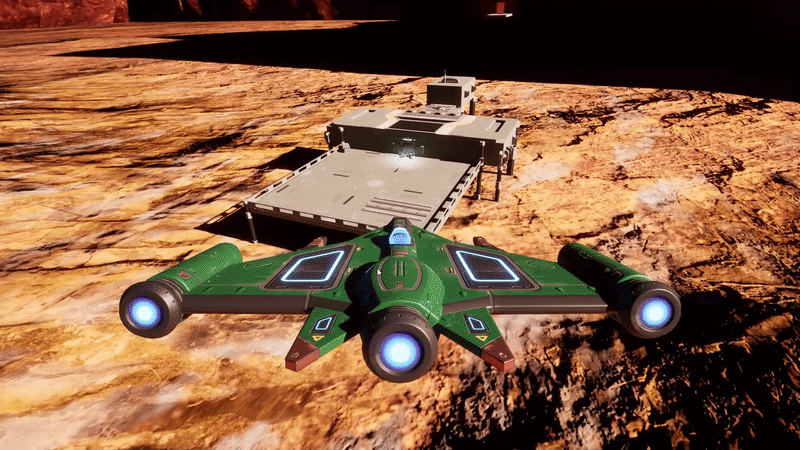 Spaceship Landing Sequence